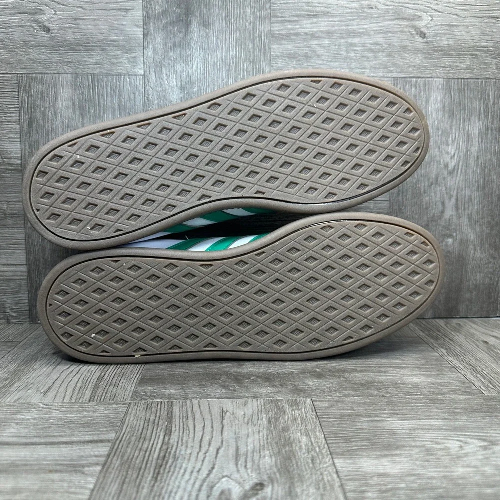 Adidas Breaknet Sleek Cloudfoam Women 8.5 White Green Gum Leather NEW ID6288 - Picture 9 of 10